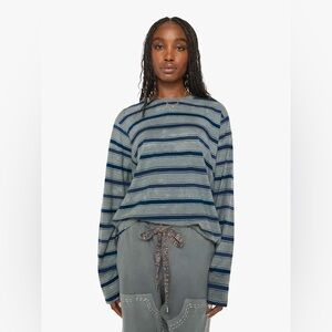 Dr. Collectors Derrick T Stripes Hemp/Organic Cotton Sunfaded Antique Green